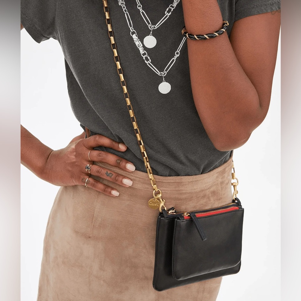 ✨Clare V Box Chain Crossbody Strap